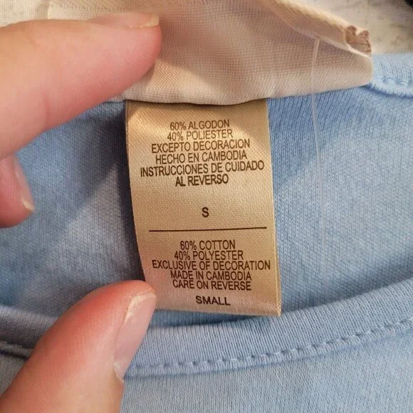 Vintage Frosty Snowman Shirt Womens S Blue M&C Sportswear Christmas Top NWT - Picture 5 of 9